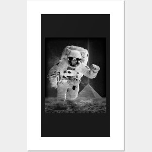 Black & White Astronaut Posters and Art